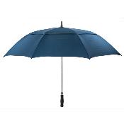 Grand parapluie de golf bleu Susino UK à double ventilation et résistant au vent - 130 cm de diamètre