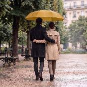 Parapluie pliant carré pour femmes - Grande toile de 102 cm - Résistant au vent - Adapté à 2 personnes - Moutarde jaune