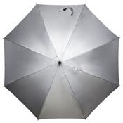 Parapluie droit - ouverture automatique - gris argent