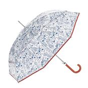 Parapluie transparent femme - Ouverture automatique - Résistant au vent - Motifs Paisley bleu