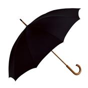 Parapluie long homme - 10 baleines - Noir