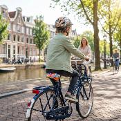 Housse de selle de vélo pour enfants - Cercles géométriques multicolores