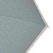 Parapluie pliant ultraléger et compact pour femme - Bleu chevron