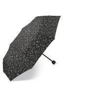 Mini parapluie pliant femme - Ultra léger et compact 190 GR - Poignée en forme de tête de chat - Noire