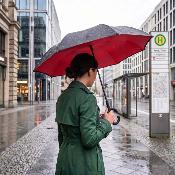 Parapluie à Ouverture Inversée - Resistant au vent - Rose