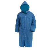 Imperméable pour homme et femme – Léger, respirant et compact – Bleu avec imprimé étoiles