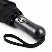 Paraplui Pliant - Système d'ouverture automatique - Grande protection de 120 cm - Avec sac assorti - Parapluie avec sac - Résistant au vent - Noir