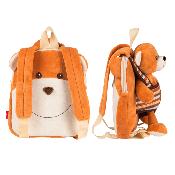 Sac à dos réversible Benji Bear pour enfants - Peluche amovible - Bretelles réglables et souples - Mini sac de voyage mignon - Taille unique