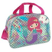 Sac de sport pour enfant - Sac fille - Avec détails réfléchissants pour plus de sécurité - Sirène rose
