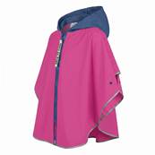 Poncho pour enfants de 3 à 6 ans - Bandes réfléchissantes pour une meilleure visibilité nocturne - Rose fuchsia
