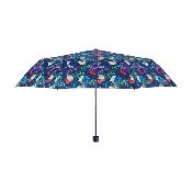 Mini Parapluie pliant pour femme - Floral - Bleu