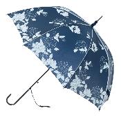 Grand parapluie automatique - Avec poignée courbée en bois - Vintage Leaf