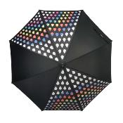 Grand parapluie automatique à effet changeant de couleur - Arc-en-ciel