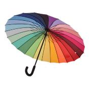 Parapluie long pour femme - 24 baleines - Pagode Arc-en-ciel