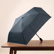 Parapluie pliant ultraléger pour femme - Ouverture et fermeture automatiques - Résistant au vent - Protection UV - Bleu ardoise