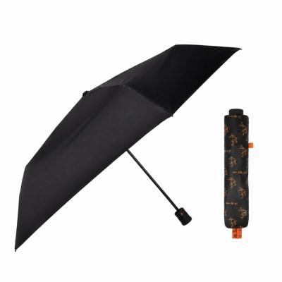 Parapluie pliant ultraléger et slim pour femmes - Résistant au vent - Avec protection UV - Noir