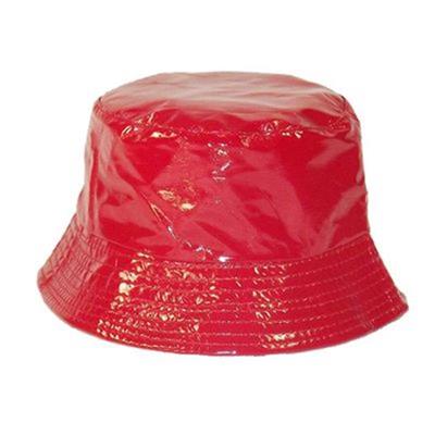 Chapeau de pluie rouge verni - Taille unique
