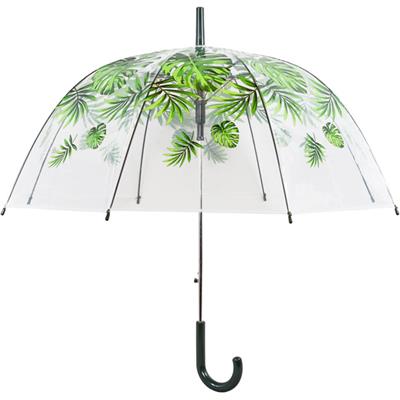 Parapluie transparent cloche pour femme - Imprimé tropical