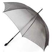 Parapluie long femme à ouverture automatique - Résistant au vent - Gris avec goutees pailletées