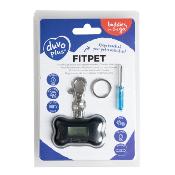 Duvoplus – Tracker d’activité Fitpet pour chien et chat, idéal pour suivre les pas, calories et temps d’exercice et mieux gérer la forme au quotidien – 5,5x3,5x2 cm (display) – Noir