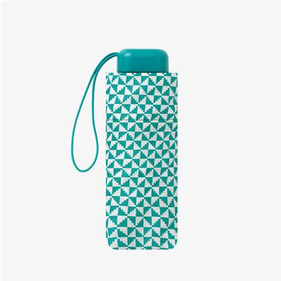 Mini parapluie pliant pour femme - Résistant au vent - Protection UV - Bleu turquoise