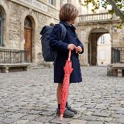Parapluie long pour enfants - Intérieur imprimé - Rose - Licorne