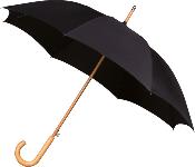 Parapluie de golf - Système d'ouverture automatique - Résistant au vent - Diamètre 102 cm - Manche en bois - NoirParapluie de golf - Système d'ouverture automatique - Résistant au vent - Diamètre 102