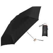 Parapluie Mini et compact pour femme - Noir avec poignée dorée