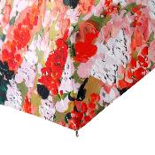 Mini Parapluie Pliant avec Revêtement UV - Léger et Compact - Fleurs rouges
