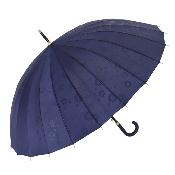 Parapluie Long pour Femme - 24 baleines - Bleu