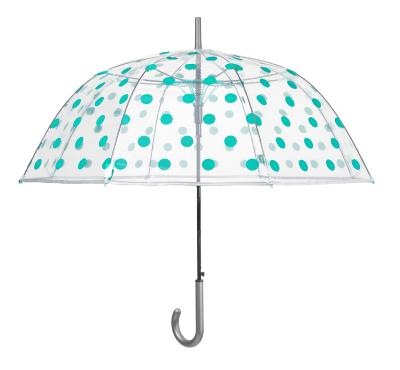 Parapluie cloche Femme - Ouverture Automatique - Pois bleu