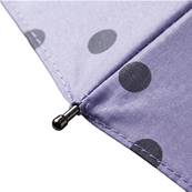 Mini parapluie pliant pour femme - Résistant au vent - À pois - Violet