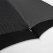 Parapluie golf pour homme - Système d'ouverture automatique - Grande protection de 120 cm - Avec poignée courbée en bois - Noir