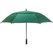 Grand parapluie de golf vert Susino UK à double ventilation et résistant au vent - 130 cm de diamètre