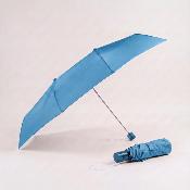 Parapluie pliant carré pour femmes - Grande toile de 102 cm - Résistant au vent - Adapté à 2 personnes - Bleu clair