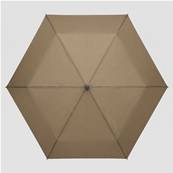 Ultra mini parapluie pliant pour femmes - Slim et léger - Résistant au vent - Avec protection UV - Avec sac smartphone assorti - Kaki