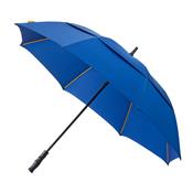 Parapluie de golf homme de haute qualité à ouverture automatique - Résistant au vent - Housse fournie - Bleu à baleines oranges