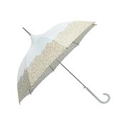 Parapluie long pour femme - Design Danois - Toile couleur menthe avec un joli imprimé doré