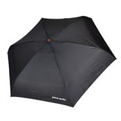 Parapluie ultra léger - pliant - noir - étui façon ronce de noyer
