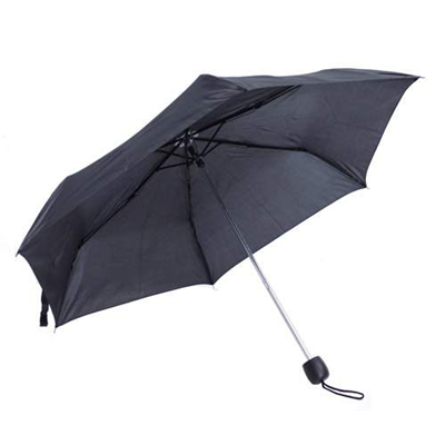 Parapluie de poche pliant - Compact et léger - Noir