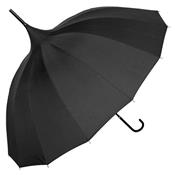 Parapluie pagode - Ouverture manuelle - noir
