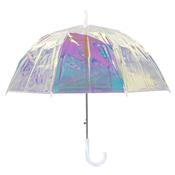 Parapluie cloche transparent femme irisé