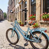 Housse de selle de vélo pour enfants - Cercles géométriques multicolores