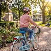 Housse de selle de vélo - Bleu brillant Uni