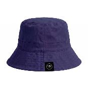 Chapeau imperméable pliable et réversible avec sac de rangement - Avec protection solaire UVP50+ - Matière recyclée - Bleu Vichy - Taille Unique