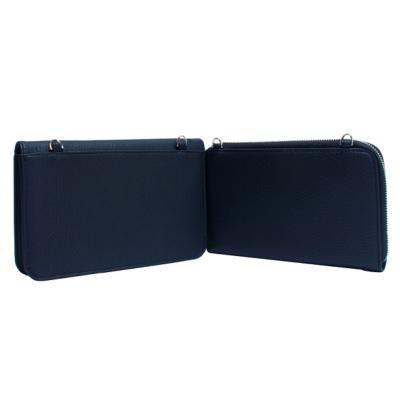 Petit sac à main femme - 2 en 1 - Micro fibre aspect cuir - Noir