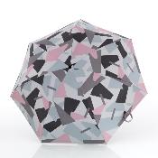 Mini parapluie pliant pour femme avec protection UV - Motif géométrique