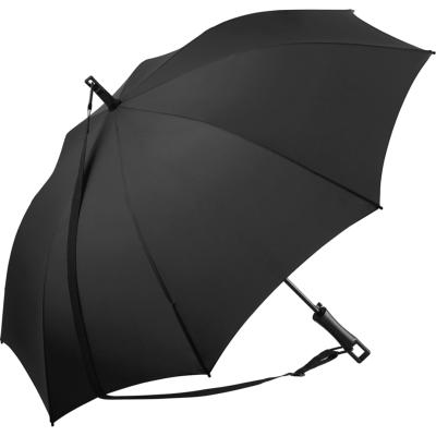 Grand parapluie droit avec bandoulière - Noir