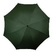 Parapluie de golf - Ouverture automatique - Résistant au vent - Diamètre 102 cm - Mât et poignée en bois - Vert foncé