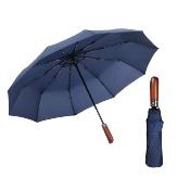 Parapluie pliant automatique pour homme - Parapluie trois volets - Bleu